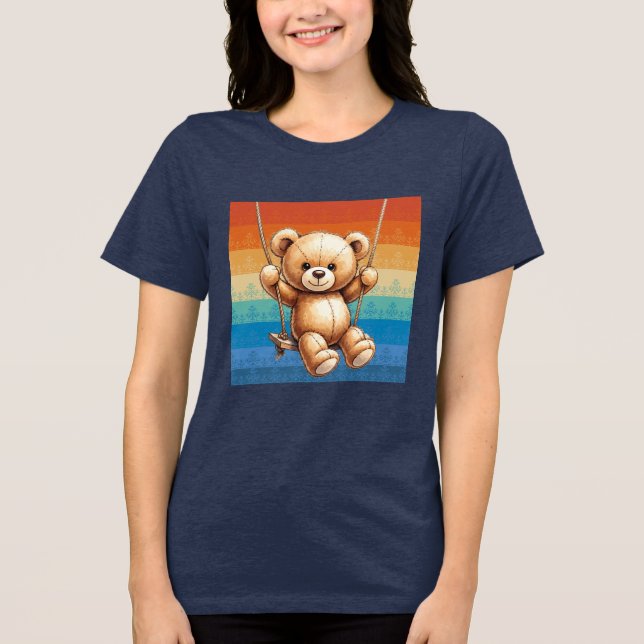 Urlaubsmodus Tri-Blend Shirt (Vorderseite)