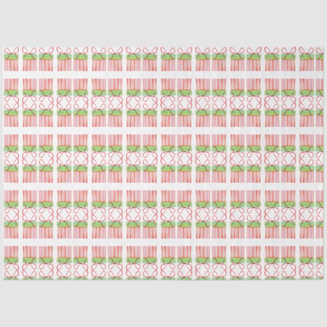 Urlaubsmuster Geschenkboxen Seidenpapier (Vorderseite)