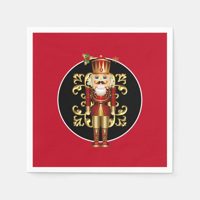Urlaubspapier Napkins-Nutcracker Serviette (Vorderseite)
