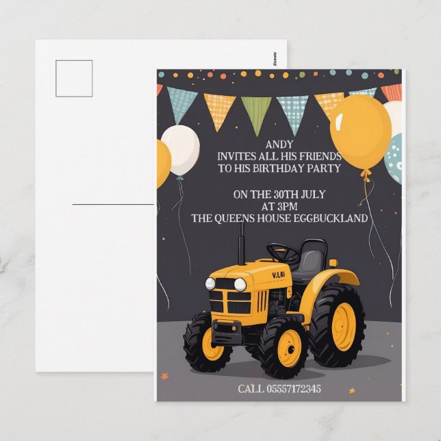 Urlaubspostkarte Feiertagspostkarte (Vorne/Hinten)