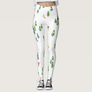Urlaubsskifahrer Alpin Skifahren Weihnachten Leggings