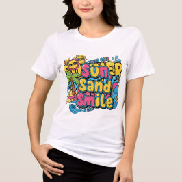 Urlaubsstimmung – Cartoon Damen T-Shirt Tri-Blend Shirt