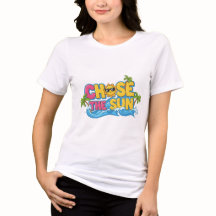 Urlaubsstimmung Sonne jagen Cartoon Frauen T-Shirt