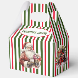 Urlaubstriche und Weihnachtsmann Geschenkschachtel