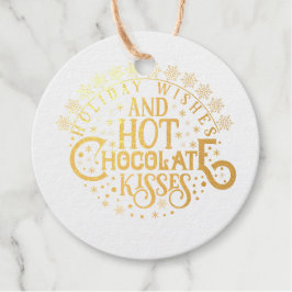 Urlaubswünsche und Schokolade Kisses Geschenkanhänger