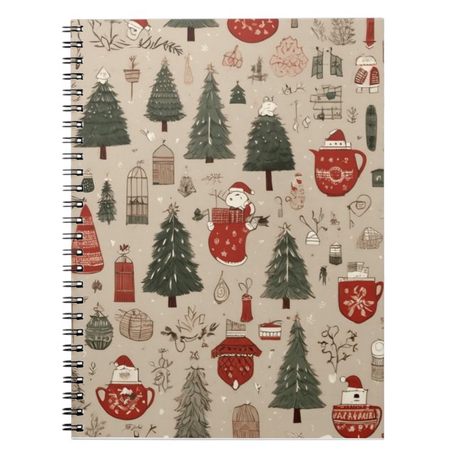 Urlaubswünsche: Weihnachts-Notebook-Sammlung Notizblock (Vorderseite)