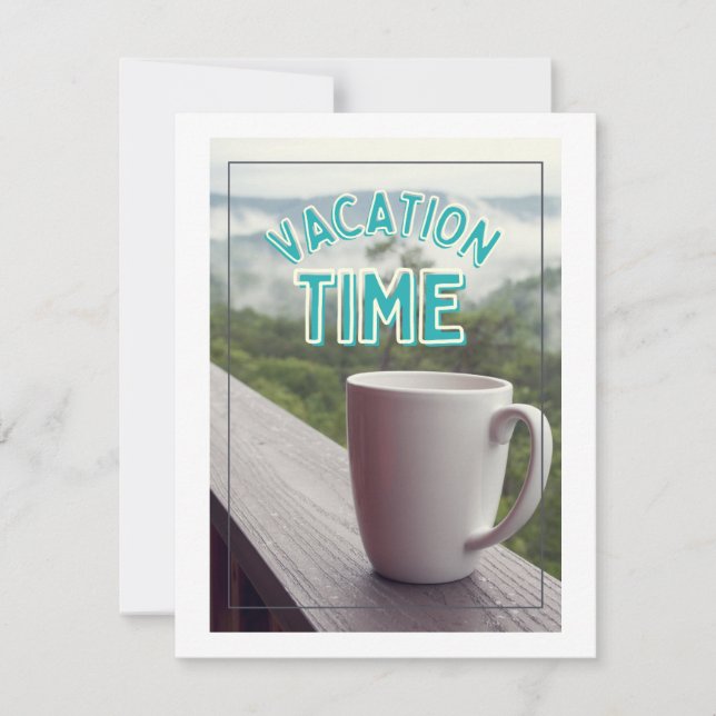 Urlaubszeit Feiertagskarte (Vorderseite)