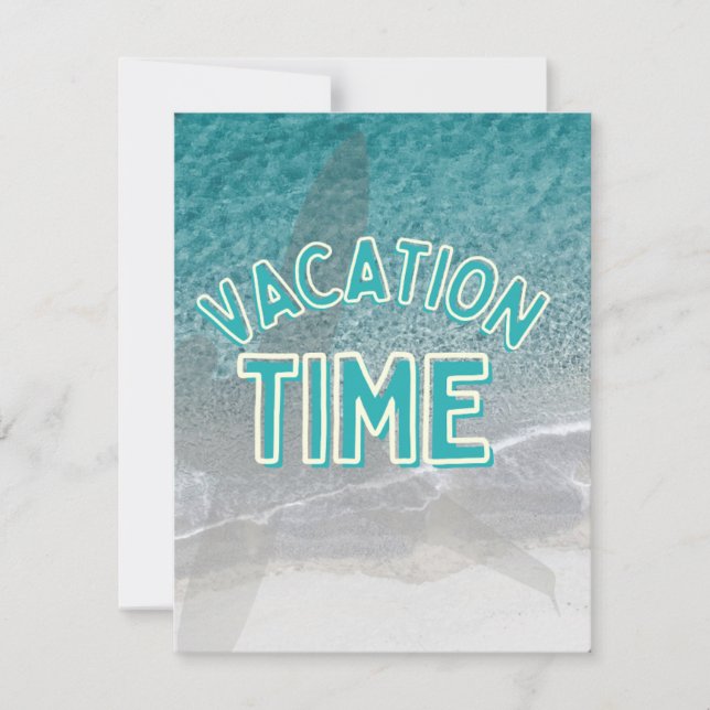 Urlaubszeit Feiertagskarte (Vorderseite)