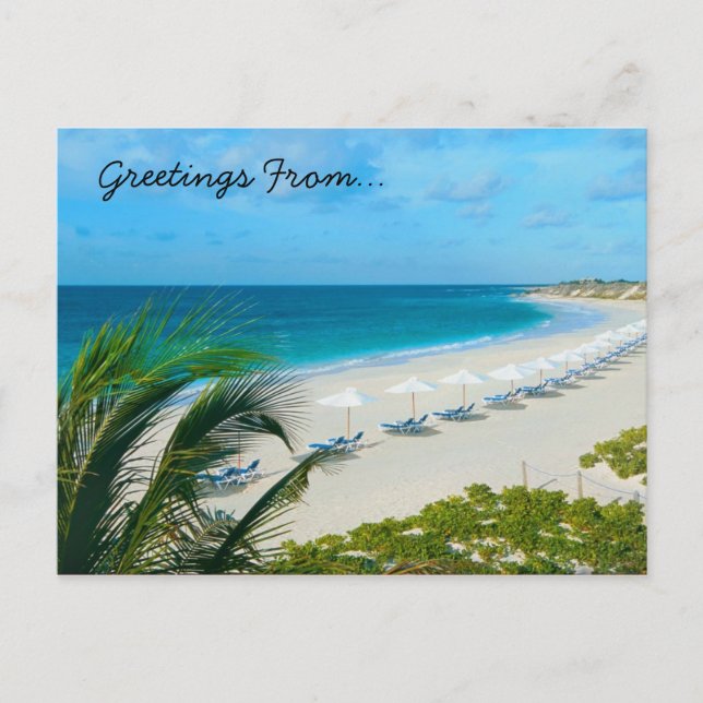 Urlaubszeit Postkarte (Vorderseite)