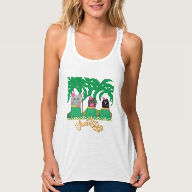 Urlaubszeit Tank Top (Vorderseite)