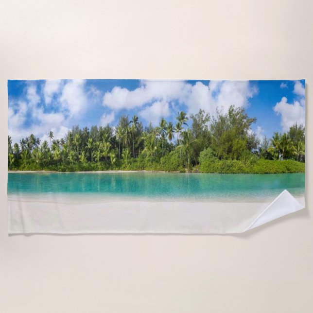Urlaubsziel Strandtuch (Vorderseite)