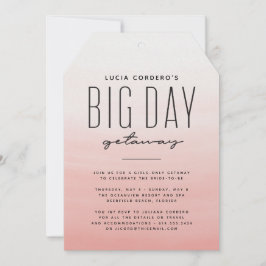 Urlaubziel Junggeselinnen-Abschied Einladung