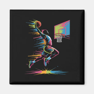 Urn Slam Dunk Art Abstract Drip Sketll Grafik Nur Magnet