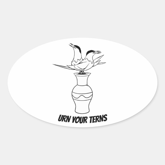 Urn Your Terns sticker (Devant)