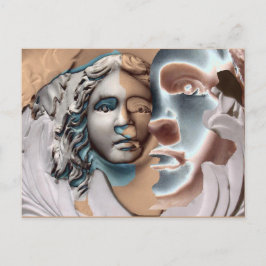 Urne Face Copper Blue Computer Art Postkarte