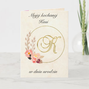 Urodziny - Carte d'anniversaire polonaise personna