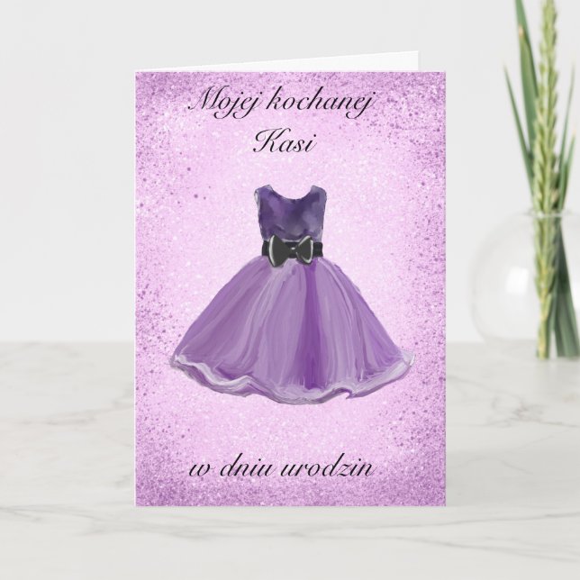 Urodziny - Carte d'anniversaire polonaise personna (Devant)