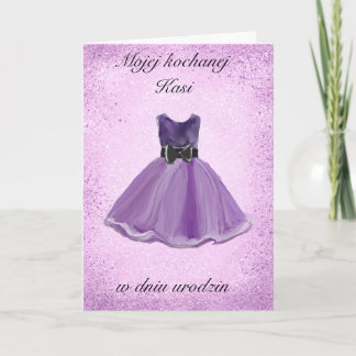 Urodziny - Carte d'anniversaire polonaise personna