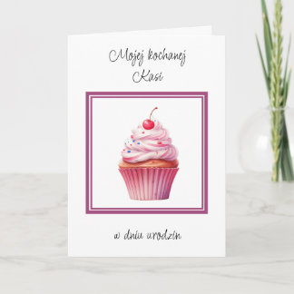 Urodziny - Carte d'anniversaire polonaise personna