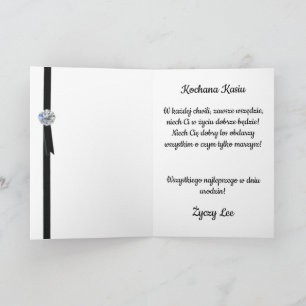 Urodziny - Carte d'anniversaire polonaise personna