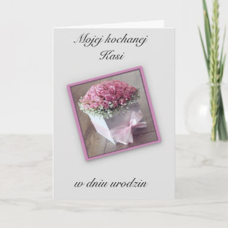 Urodziny - Carte d'anniversaire polonaise personna
