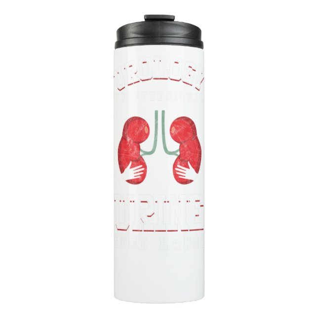 Urologe Urin Good Hands Urologie Puns Urologie Thermosbecher (Vorderseite)