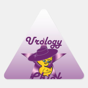 Urologie Chick #9 Dreieckiger Aufkleber