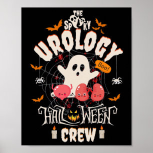 Urologie Halloween Crew Niedlich Ghost Nurse Stude Poster