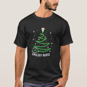 Urologie Nurse Weihnachtsbaum Stethoscope Xmas Uro T-Shirt