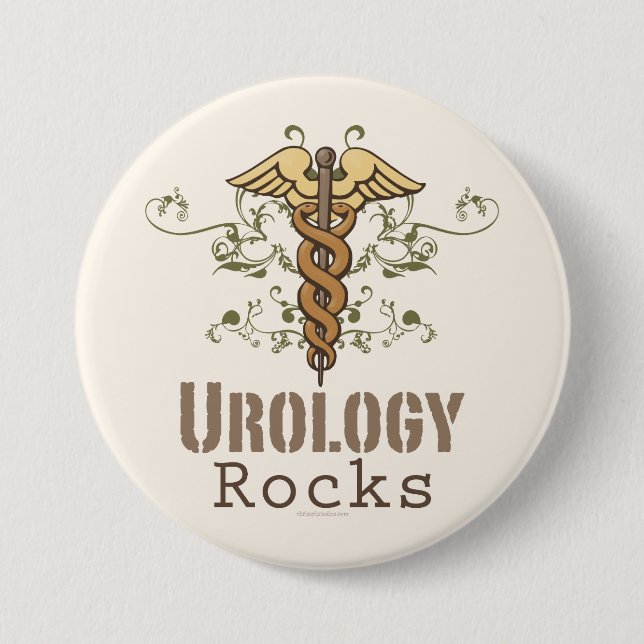 Urologie schaukelt Urologe-Knopf Button (Vorderseite)