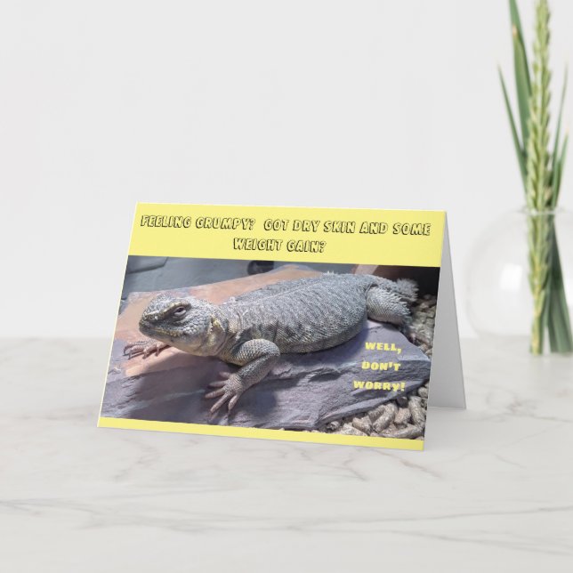 Uromastyx Reptile Lizard Carte d'anniversaire (Devant)
