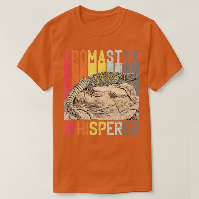 Uromastyx Whisperer Agama Desert Lizard T-Shirt (Design vorne)
