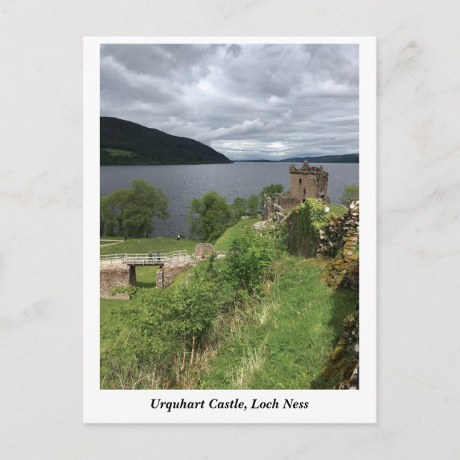Urquhart Castle am Loch Ness, Highlands Scotland Postkarte (Vorderseite)
