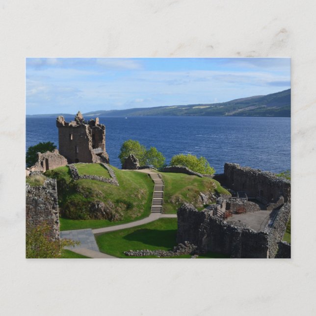Urquhart Castle Ruins Postkarte (Vorderseite)