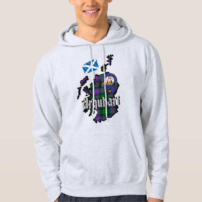 Urquhart Clan Abzeichen Adult Hoodie (Vorderseite)
