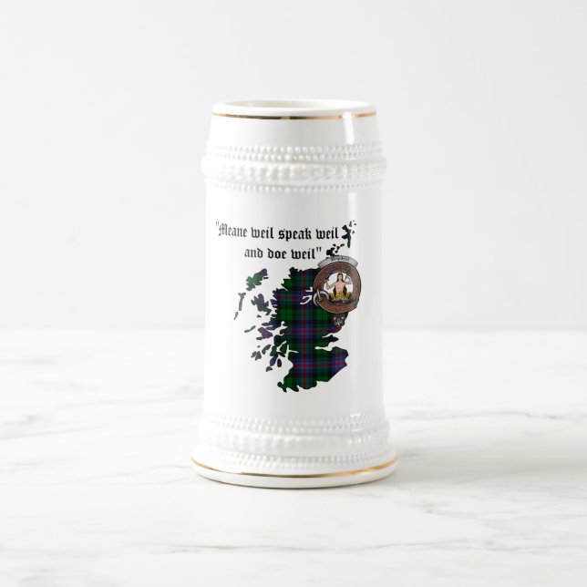 Urquhart Clan Abzeichen Stein Bierglas (Mittel)