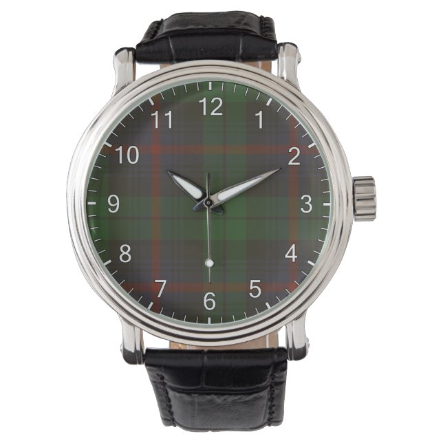 Urquhart Clan Tartan Armbanduhr (Vorderseite)