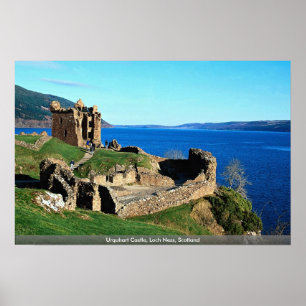 Urquhart Schloss, Loch Ness, Schottland Poster