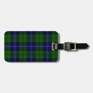 Urquhart tartan blue kariert gepäckanhänger