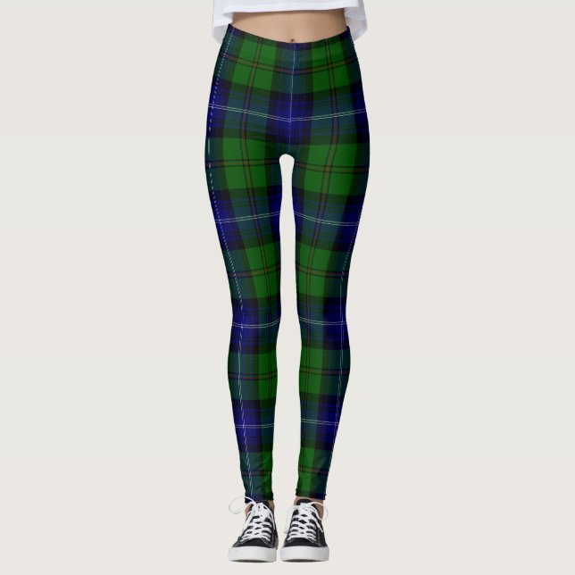 Urquhart tartan blue kariert leggings (Vorderseite)