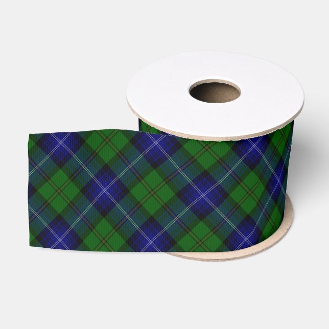 Urquhart tartan blue kariert ripsband (Spule)