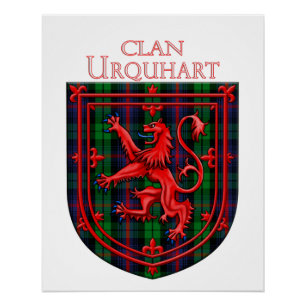 Urquhart Tartan Scottish Plaid Löwe Rampant Poster