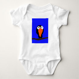 Urraco zeichnend schwarzer Vogel Baby Strampler
