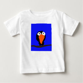 Urraco zeichnend schwarzer Vogel Baby T-shirt