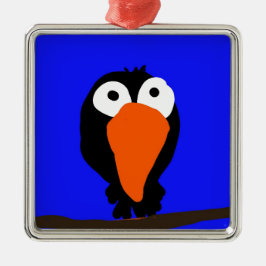 Urraco zeichnend schwarzer Vogel Ornament Aus Metall