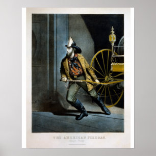 urrier u. Ives Lithographie - amerikanischer Poster