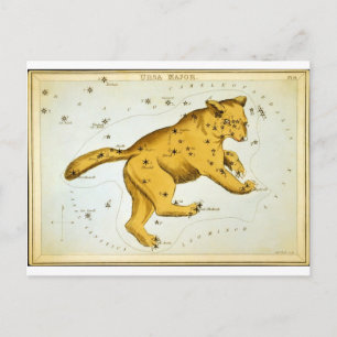Ursa Major Astronomische Übersicht von Sidney Hall Postkarte