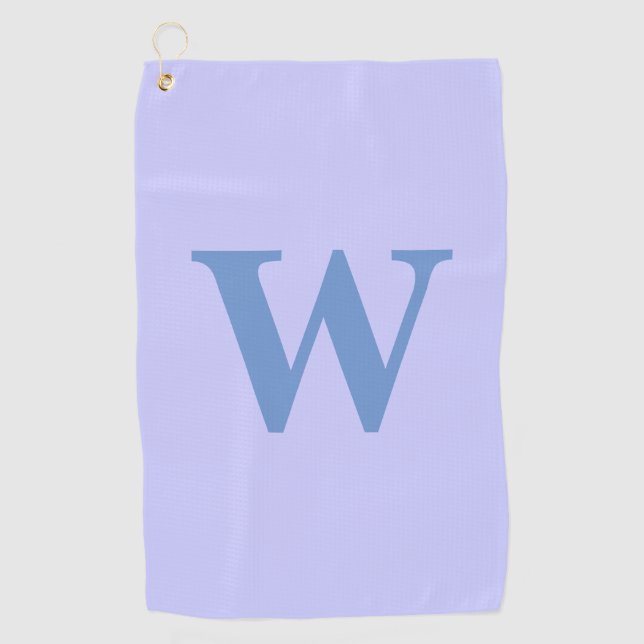 Urschrift für moderne Cornflower | Periwinkle Blue Golfhandtuch (Vorderseite)