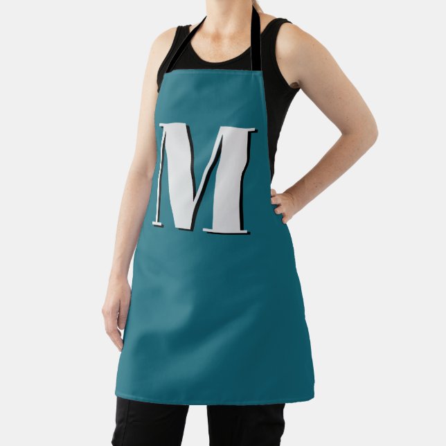 Urschrift | Monogram Modern Stilvoll Cool Schürze (InSitu)
