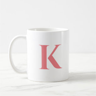Urschrift Monogram Modern Stylish Trendy Kaffeetasse